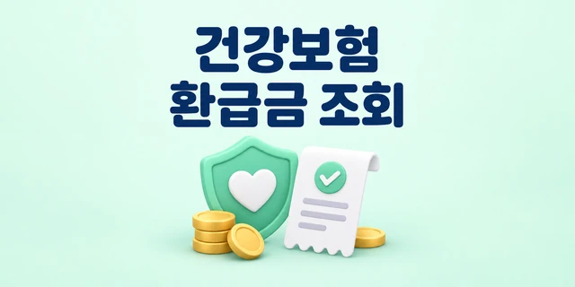 건강보험 환급금 조회 안내